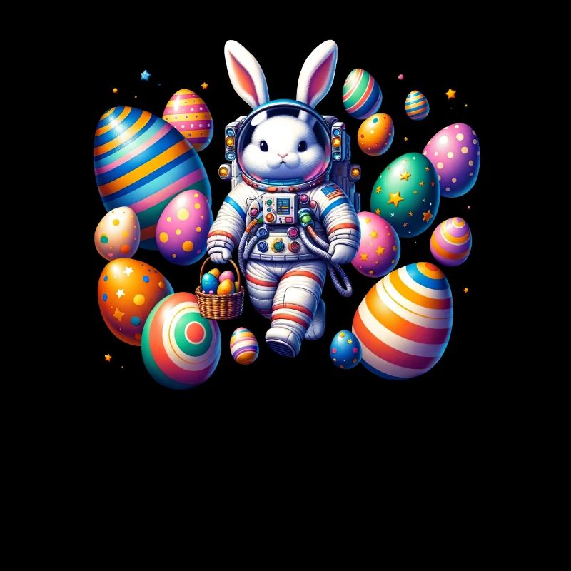 Lapin de Pâques Astronaute Garçons Filles Panier De Pâques
