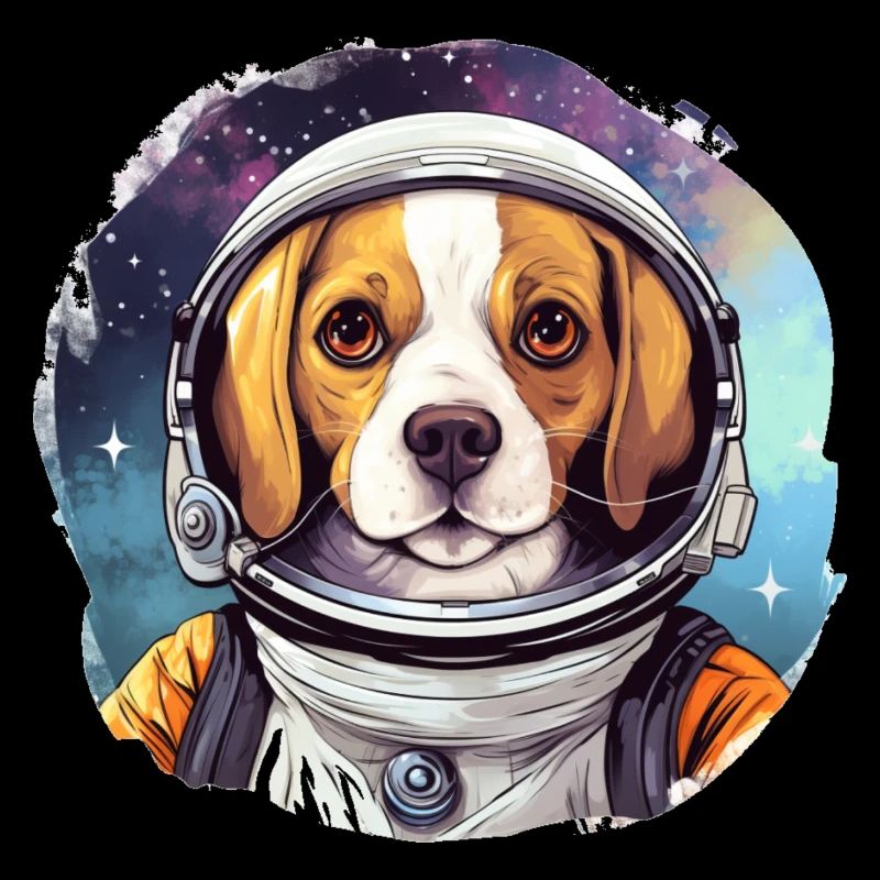 Dog as an astronaut