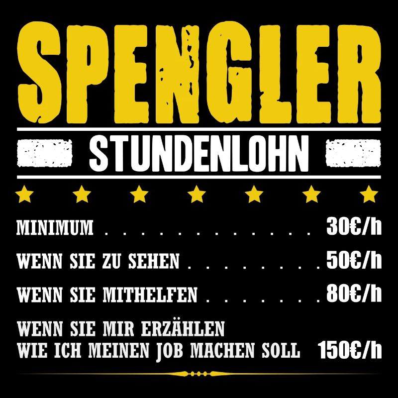 Spengler Stundenlohn Blechner Flaschner Klempner