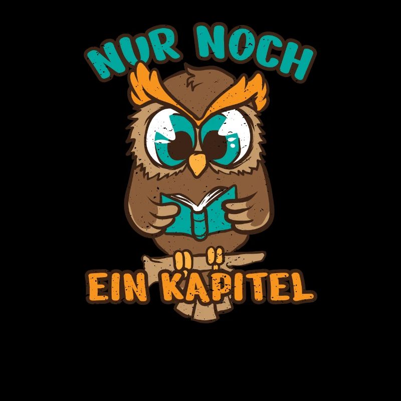 Leseratte Eule Lesefieber Bücherwurm Kapital Buch