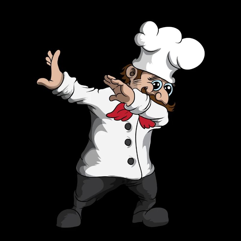 Funny Dabbing Chef Dance Pizza Baker Chef
