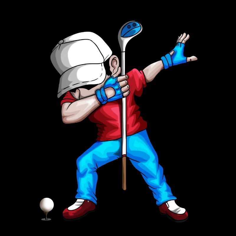 Dabbing golfeurs golfeurs golf club de golf fan