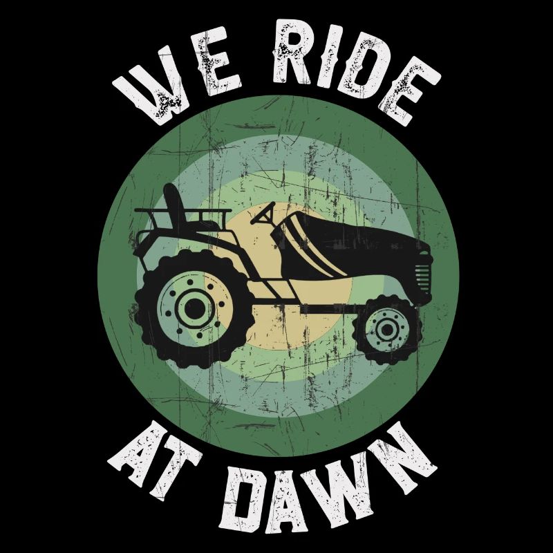 We Ride At Dawn Dad Lawn Mower Make Laugh Day Yard