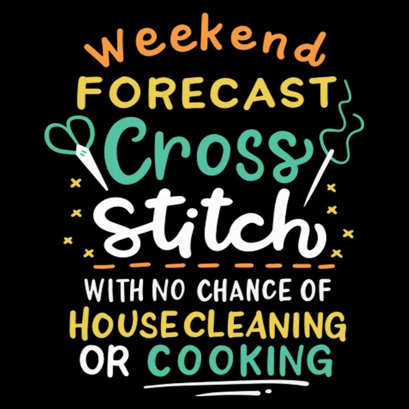 Weekend Forecast Cross Stitch
