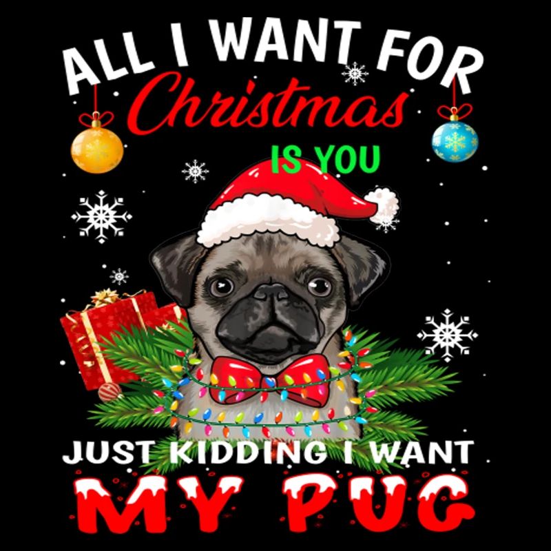 Cute Christmas Pug