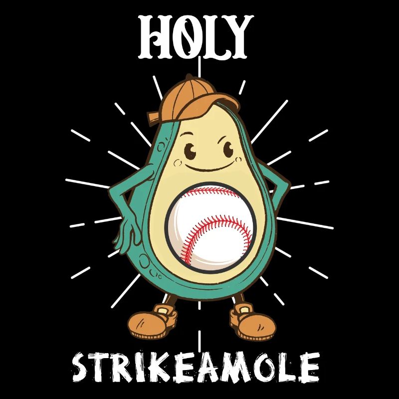 Holy Strikeamole Baseball Softball Avocat
