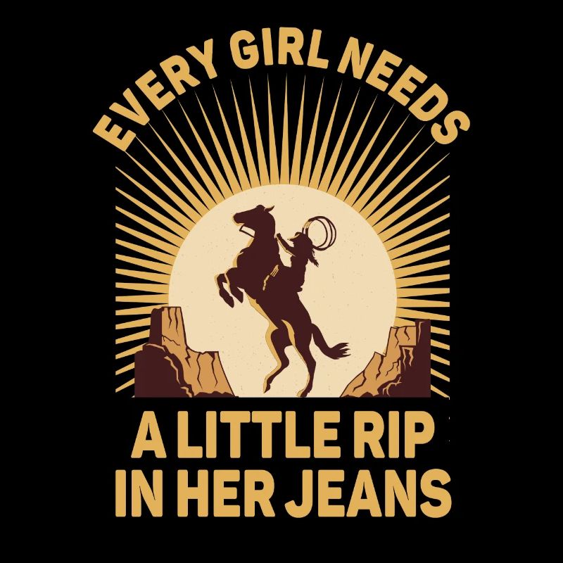Jedes Mädchen braucht einen kleinen Riss in ihrer Jeans