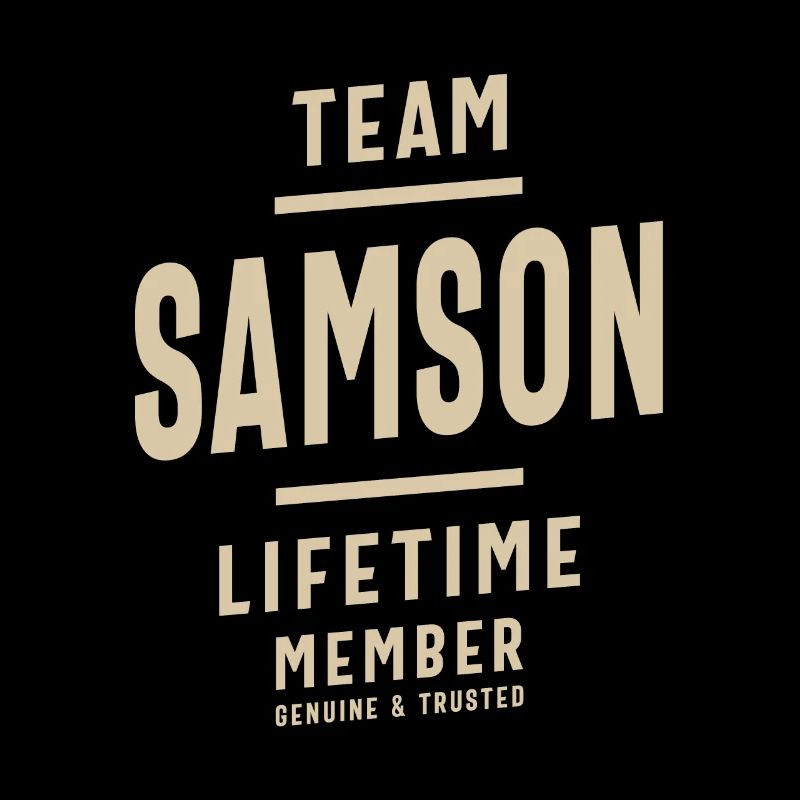 Team Samson Lifetime Member - Name Samson