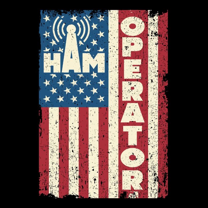 Opérateur de jambon Drapeau américain