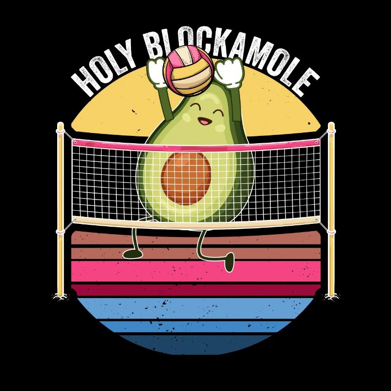 Heilige Blockamole Volleyball Avocado
