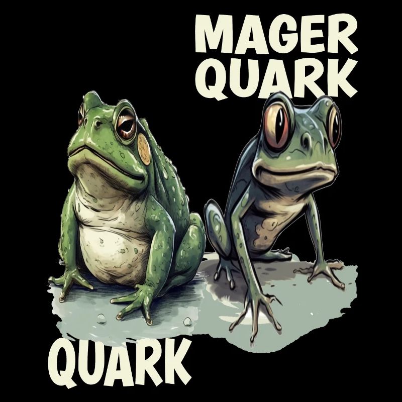 frog tadpole curd curd diet low-fat quark pun