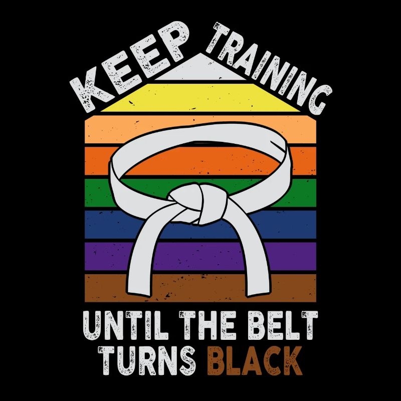 Continuez à vous entraîner jusqu’à ce que la ceinture devienne Black Martial Arts