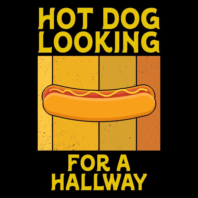 Hot Dog Looking For A Hallway