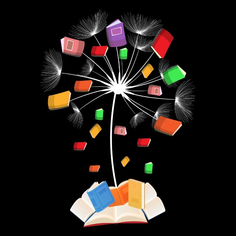 Bücher Löwenzahnblüten Leseliebhaber