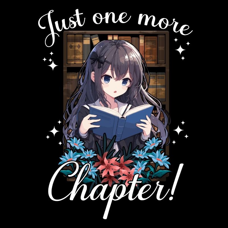 Nur noch ein Kapitel Anime-Mädchen-Lesebuch
