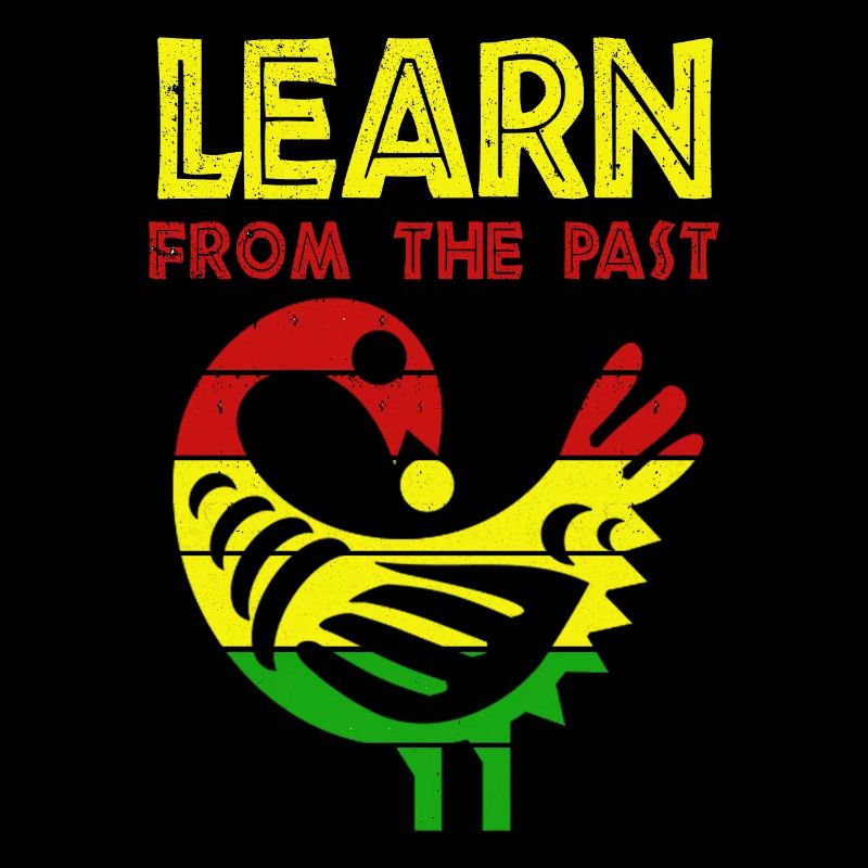 Sankofa Symbol Adinkra Ghana Schwarz