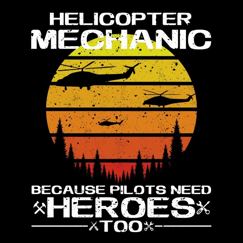 Helicopter Mechanic Heroes Pride