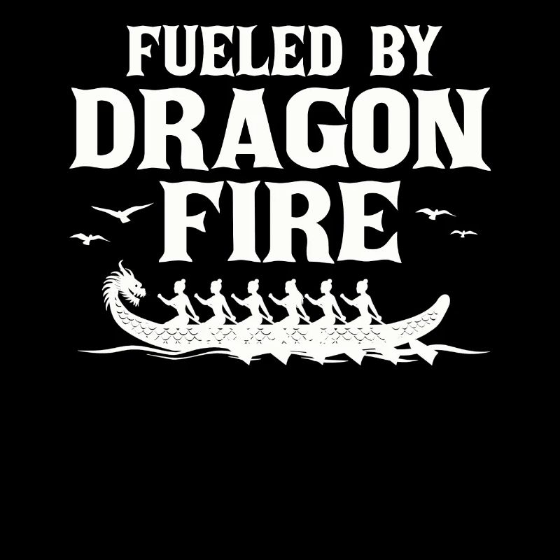 Angetrieben von Drachenfeuer-Drachenboot