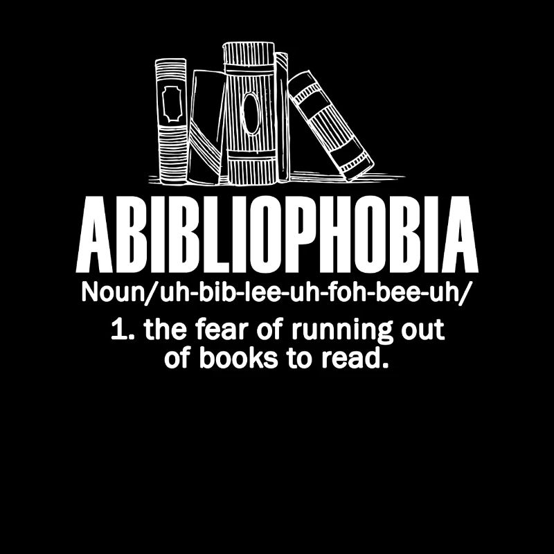 Abibliophobie Bücherwurm Lesebücher