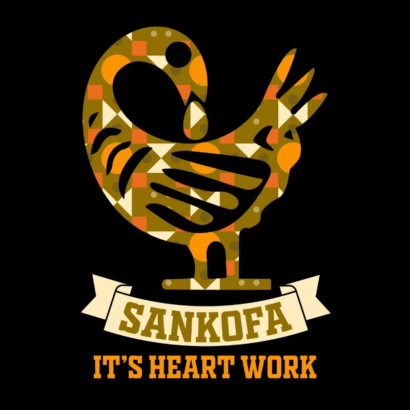 Sankofa Symbol Adinkra Ghana Schwarz