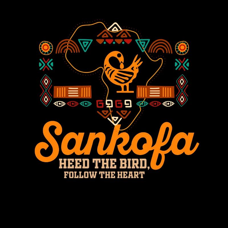 Sankofa Symbol Adinkra Ghana Schwarz