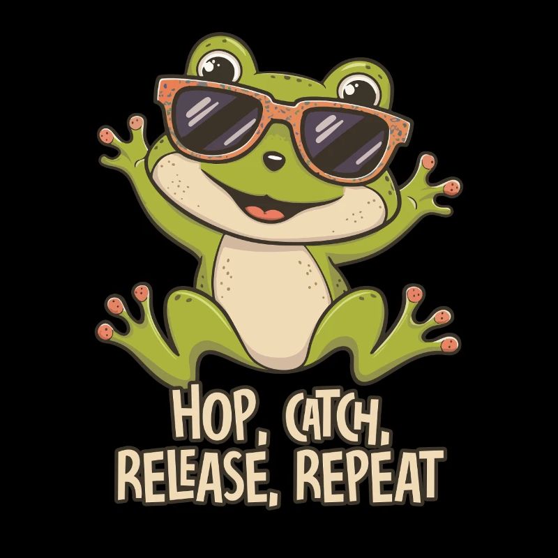 Hop Catch Release Repeat Frog Humor