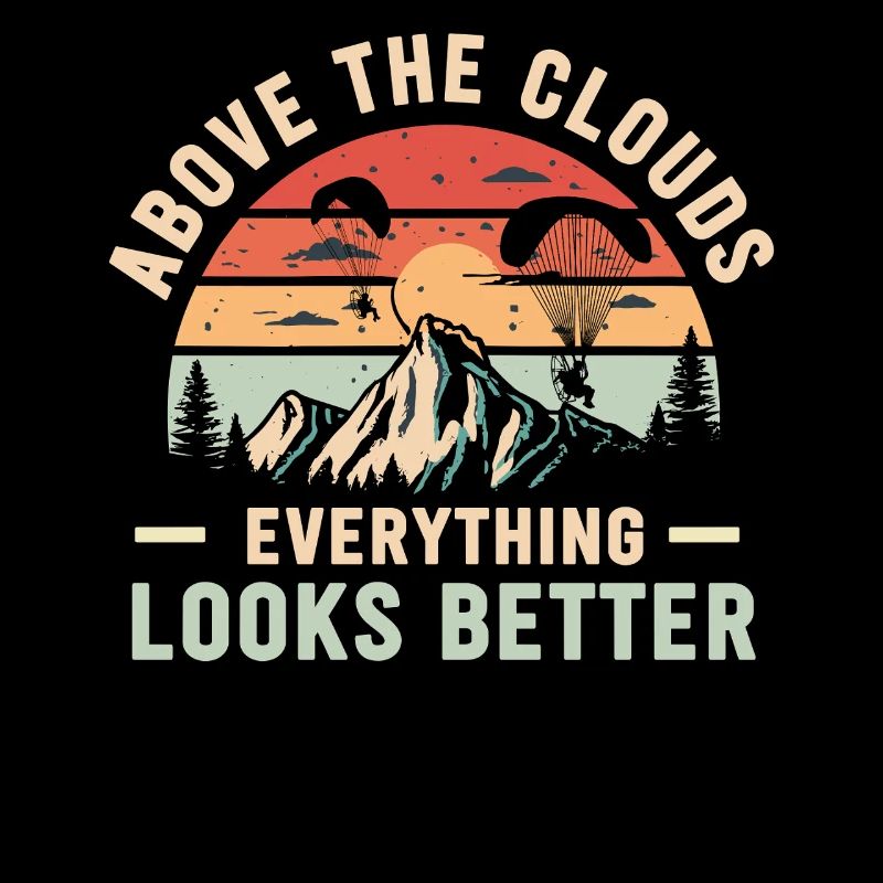 Über den Wolken Paramotor-Enthusiast