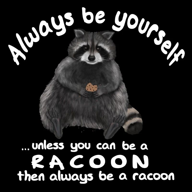 Waschbär - Be yourself or a racoon