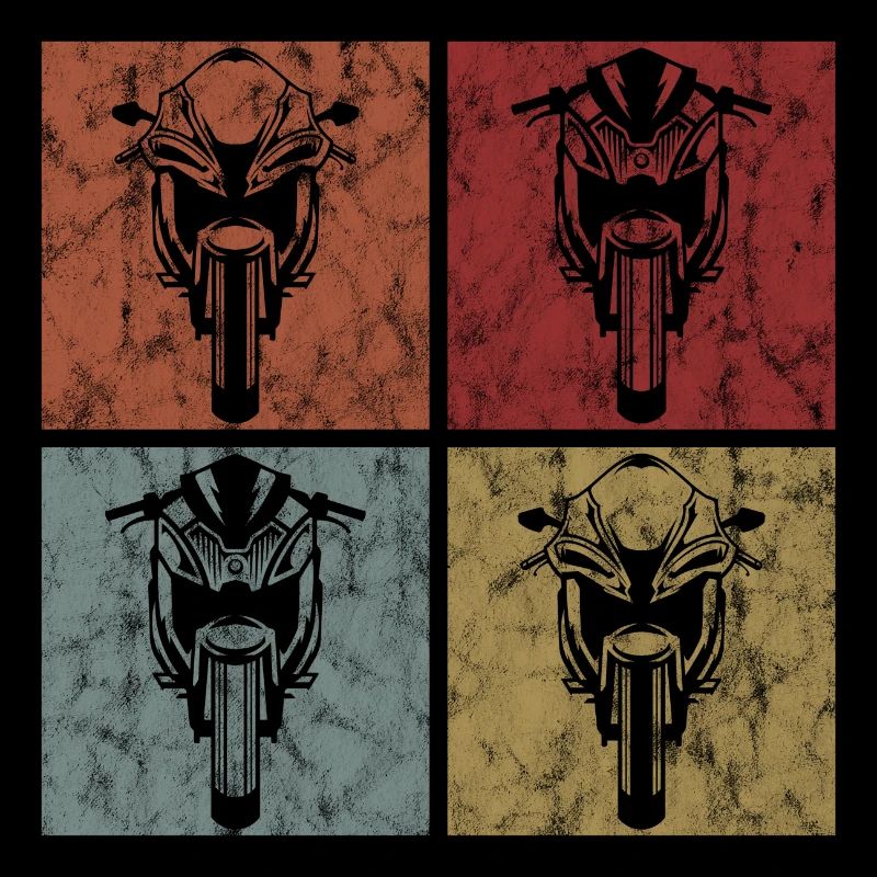 Motorcycles Motorcycle Biker Retro Motorcyclist