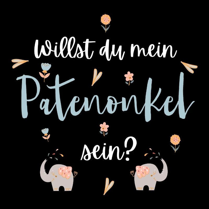 Willst du mein Patenonkel sein? Neffe Kind