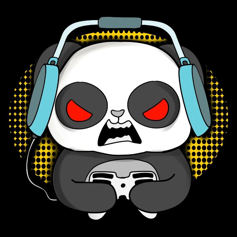 Idée d'anniversaire de Noël de jeu de panda de jeu
