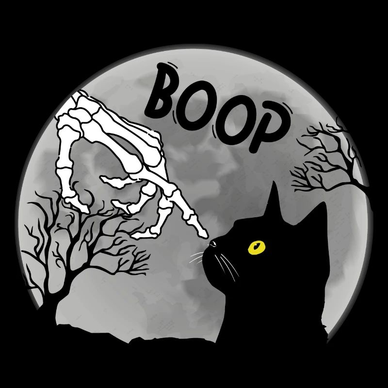 Boop Squelette Chat Halloween