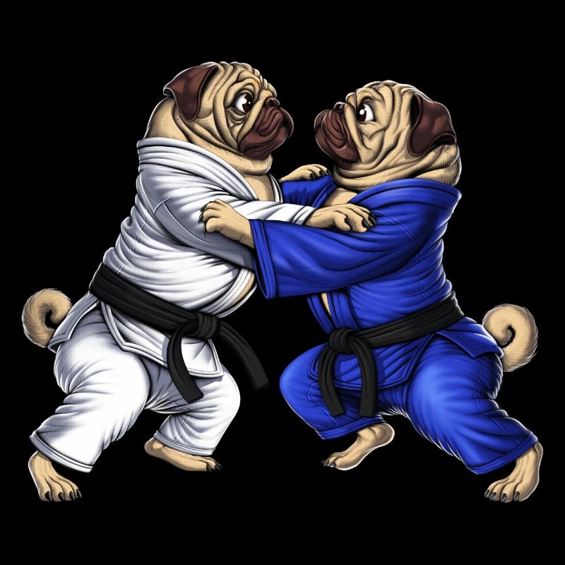 Möpse Jiu-Jitsu Ringer