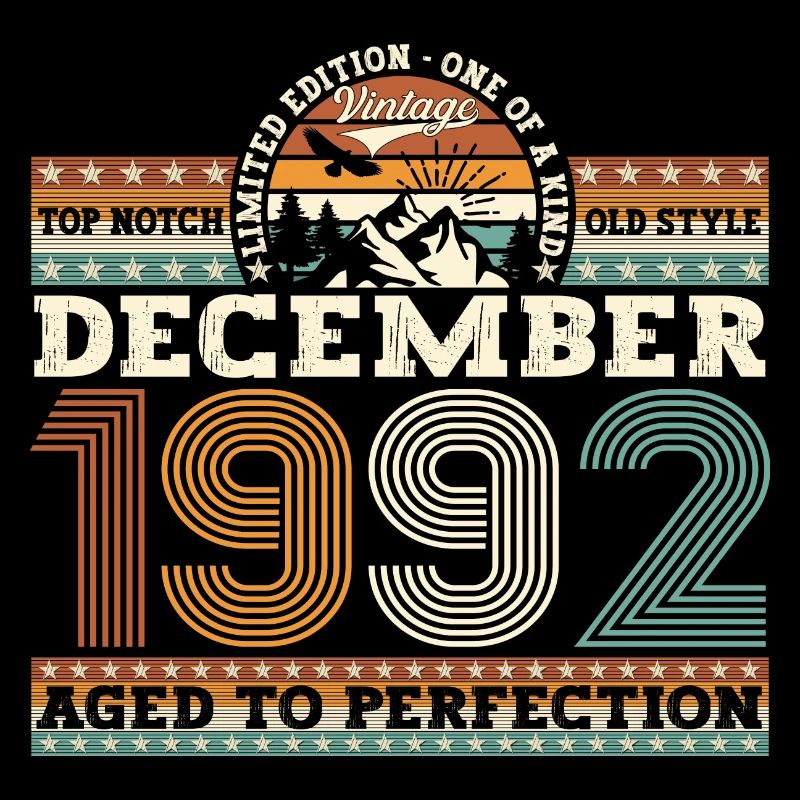 December Born 1992 30th birthday gift