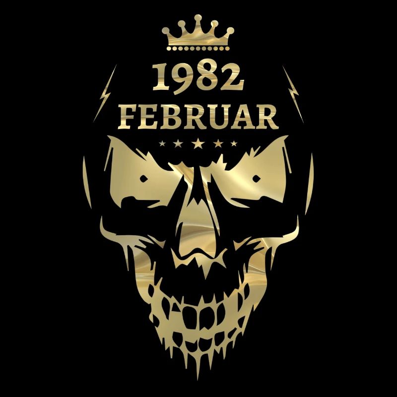 Février 1982 Skull Gold