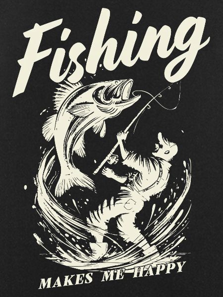 Fishing makes me happy