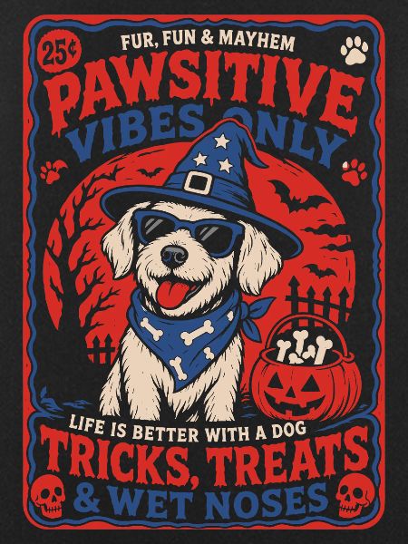 Pawsitive Vibes Halloween Dog