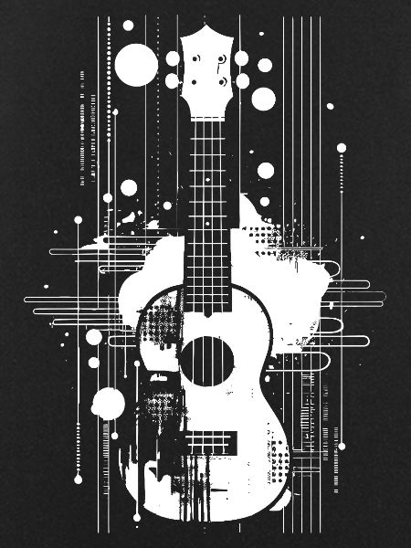 Ukulele Zeichnung