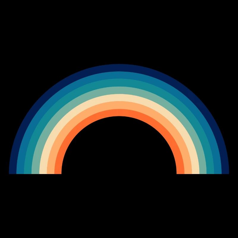 Regenbogen Kinder retro