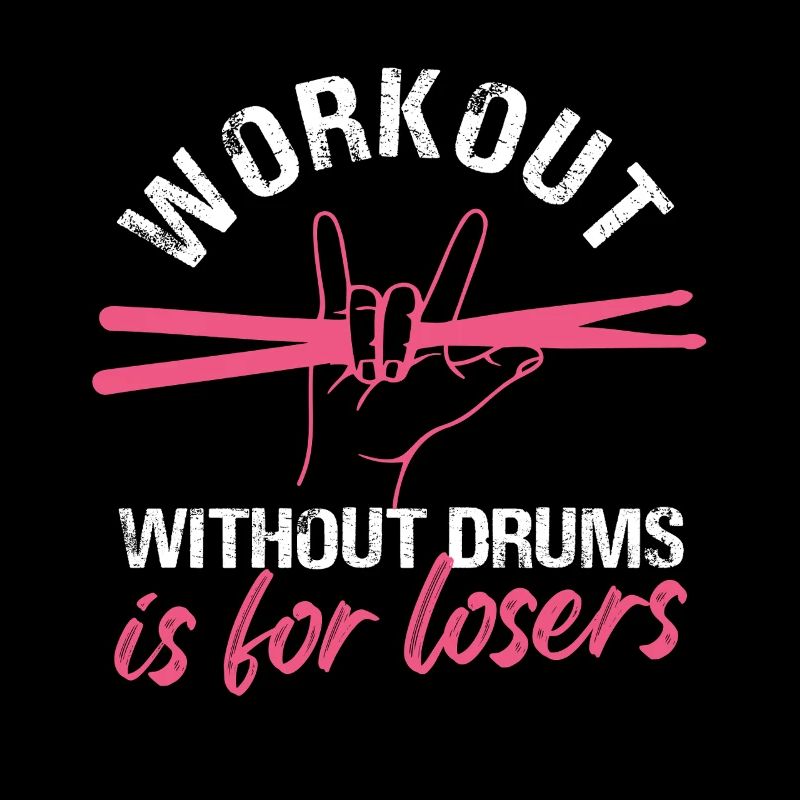 Bold Workout Drumming Design