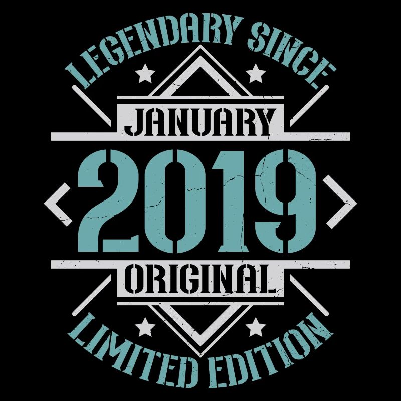 Janvier 2019 Vintage Anniversaire Rétro Cadeau