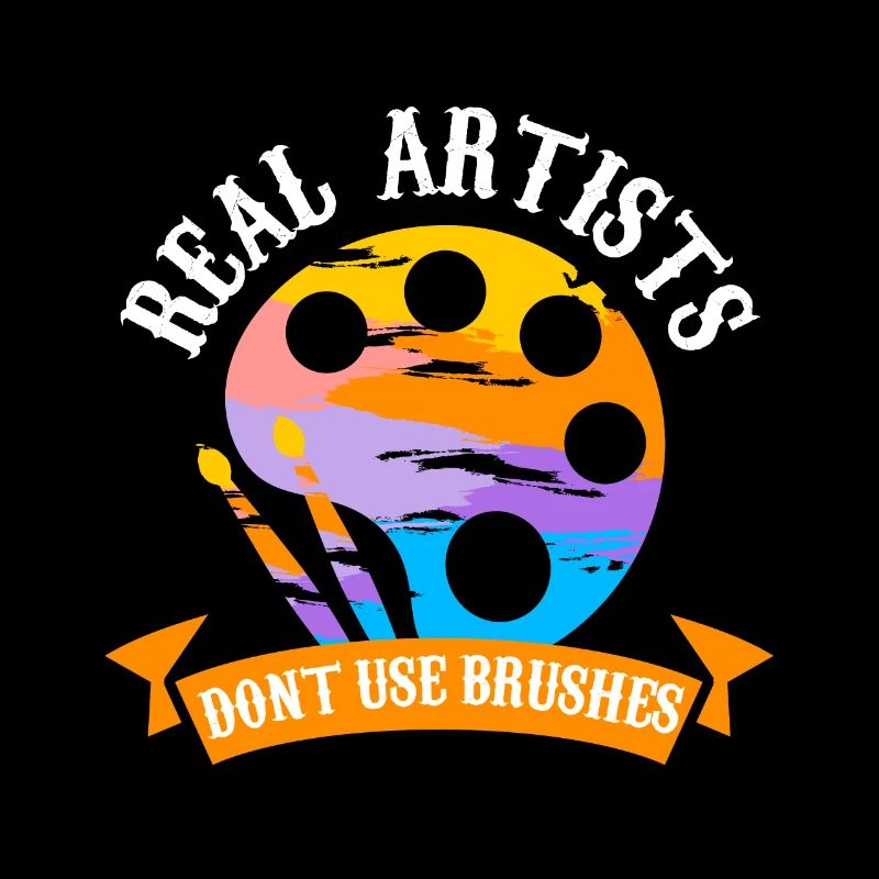 Real artists don't use brushes