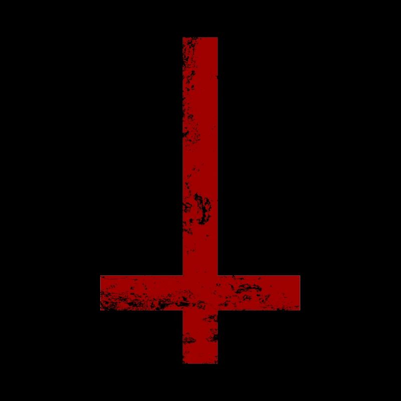 Inverted Cross Peter Satan Seal Symbol Goth