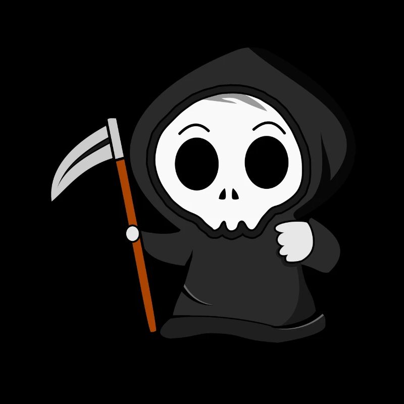 Sensenmann mit Sense