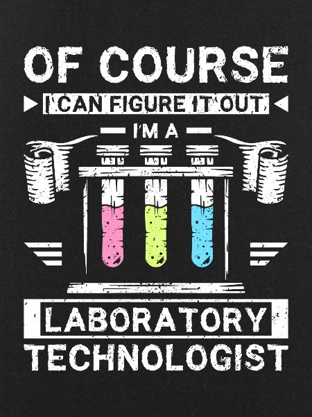 Funny laboratory technologist