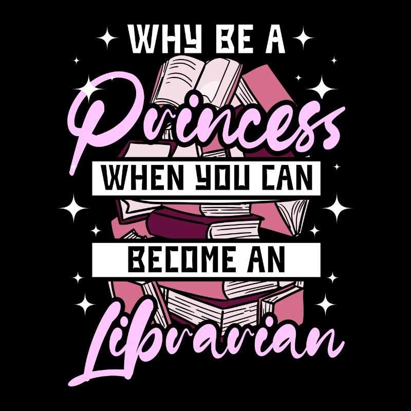 Femme princesse bibliothécaire