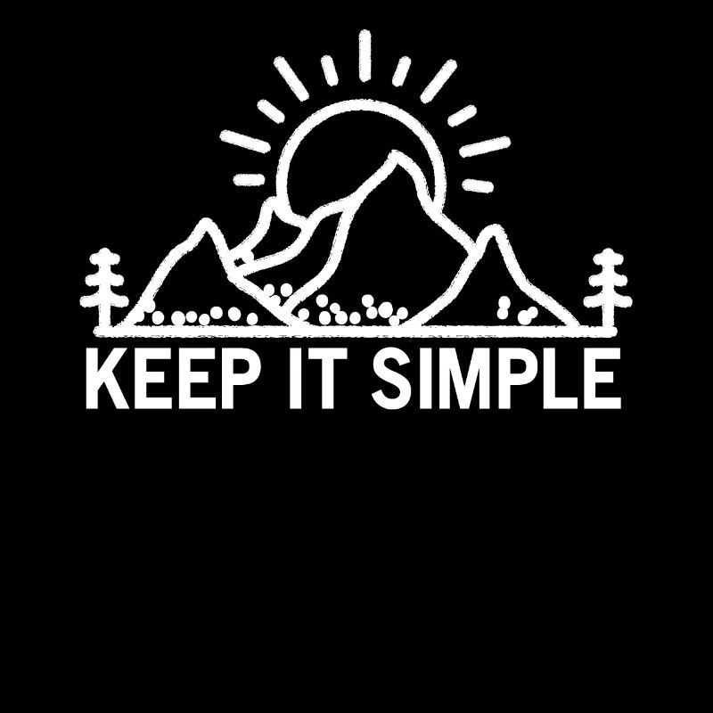 Keep It Simple Line Art Minimalist