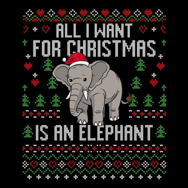 Weihnachten Elefanten Weihnachtspullover Elefant