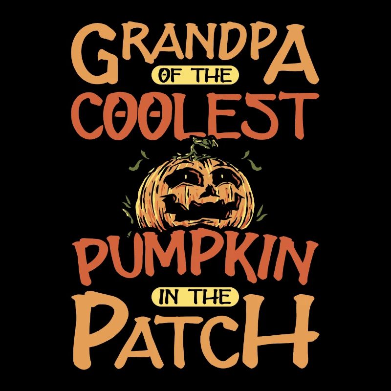 Grand-père la citrouille la plus cool dans le patch Halloween