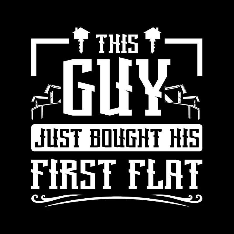 This guy just bought his first flat